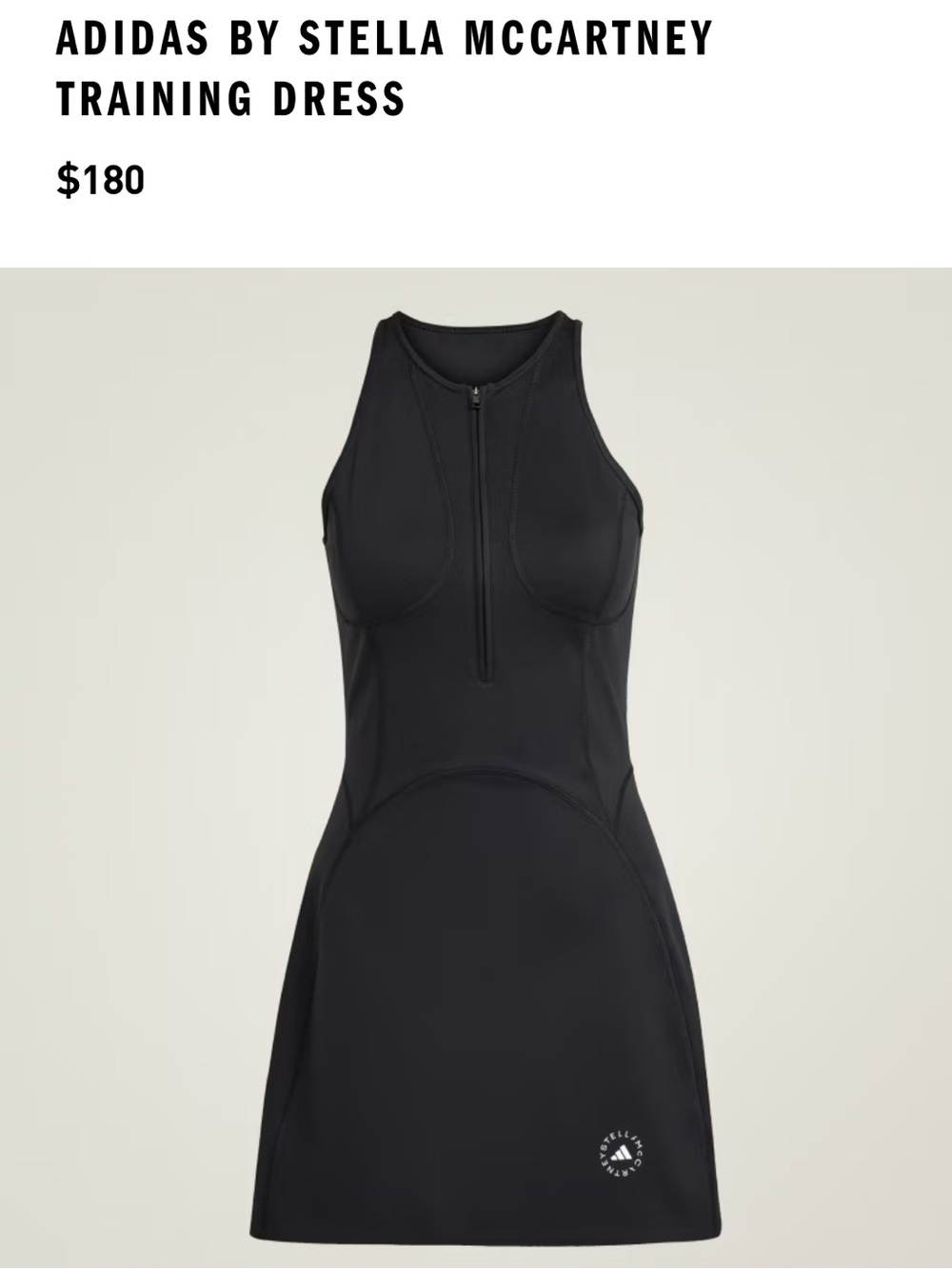 NEW🖤adidas by Stella McCartney training Dress $180